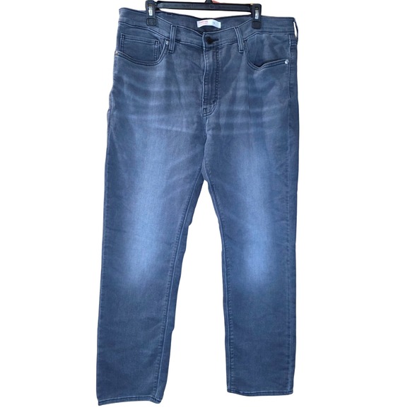 Signature Levi Strauss Slim Jeans Gray Denim Comfort Stretch Mens W38 L30 - Picture 1 of 5